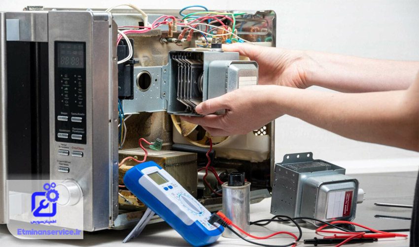 فرآیند تعمیر ماکروفر ماجور در اطمینان سرویس