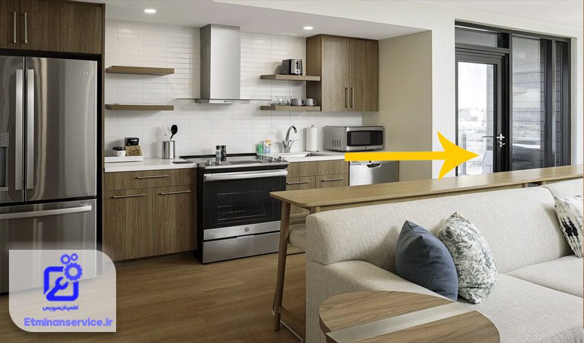 مایکروویو را در محلی با تهویه مناسب قرار دهید.