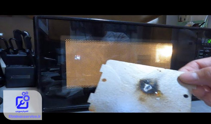 جرقه زدن ماکروفر تکا