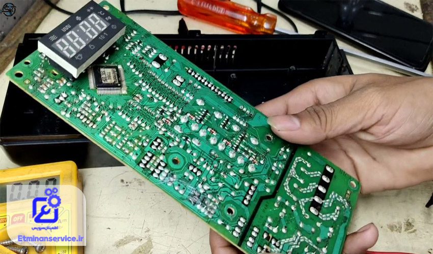 خرابی برد مایکروفر 