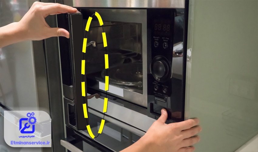 خراب شدن قلاب درب ماکروفر