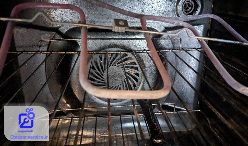 گریل مایکروویو گرنیه به دلیل خرابی المنت کار نمی‌کند