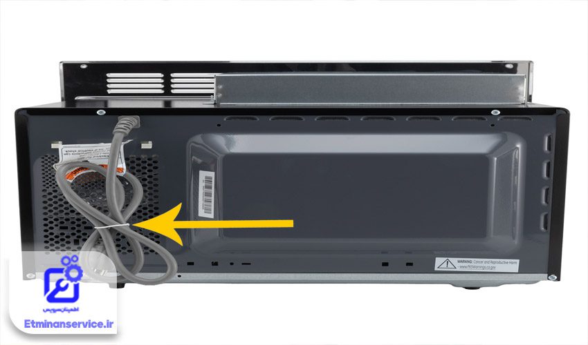 اختلال در کابل برق ماکروفر 
