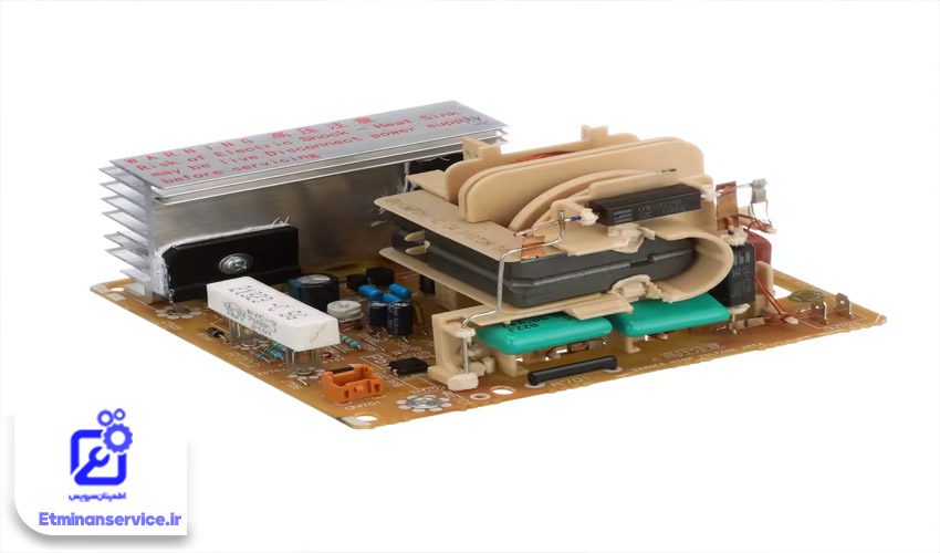 مایکروفر به دلیل خرابی برد  اینورتر گرم نمی‌کند