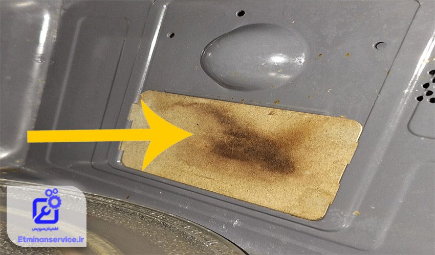 مایکروفر به دلیل خرابی فیلتر داخلی یا همان طلق میکا جرقه می‌زند